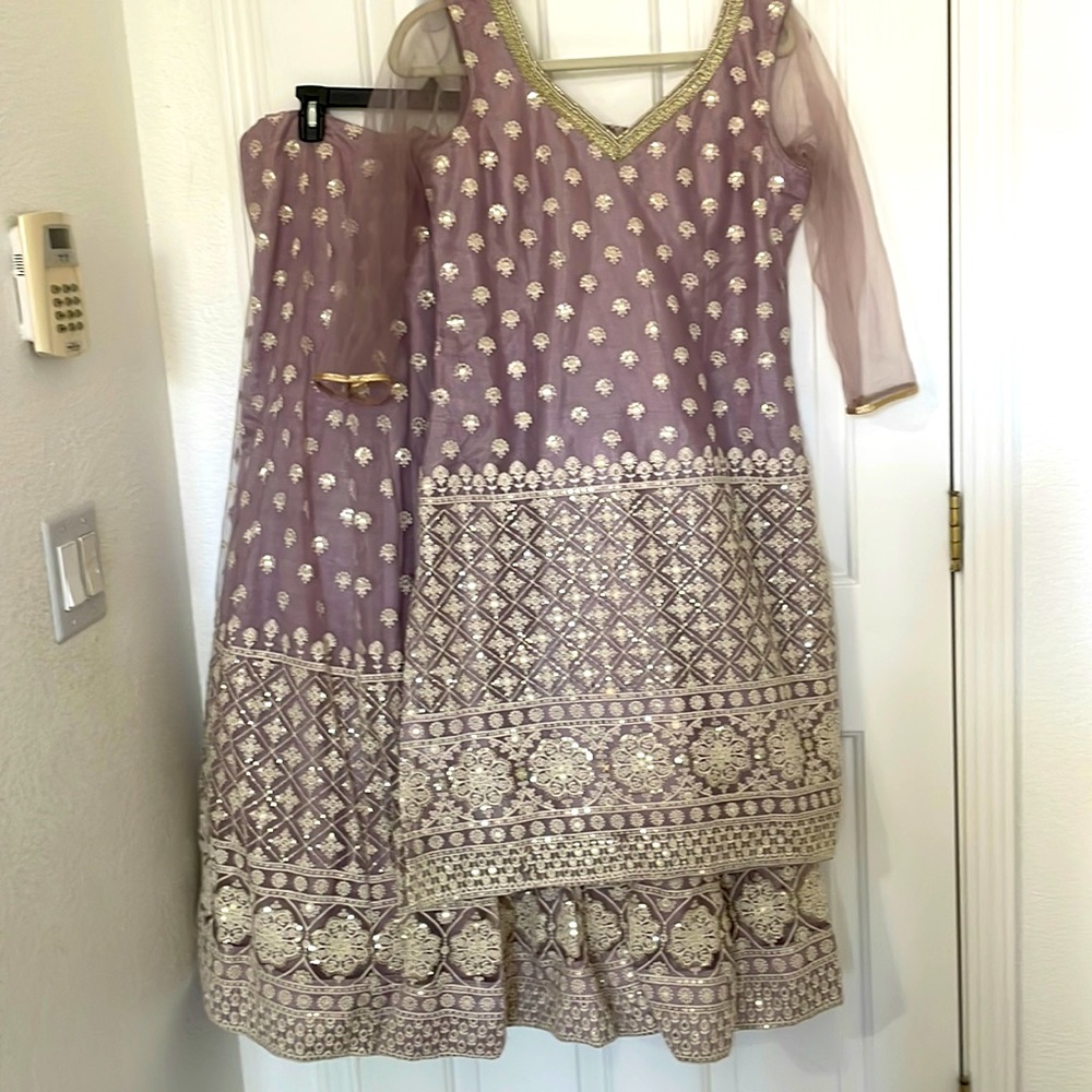 Very pretty lehenga suit-mauve color